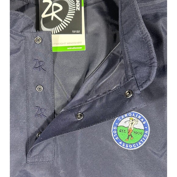 Zero Restriction Lightweight Windshirt Men’s M Golf Blue 1/4 Snap Jacket READ - Picture 5 of 13